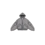 Shinzo Brand Ishigaki Grey  Bomber Puffer Jacket