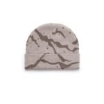 Shinzo Brand Pattern Beanie Light Brown