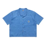 Shinzo Brand Wabi Blue Button Up Shirt