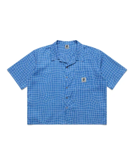 Shinzo Brand Wabi Blue Button Up Shirt