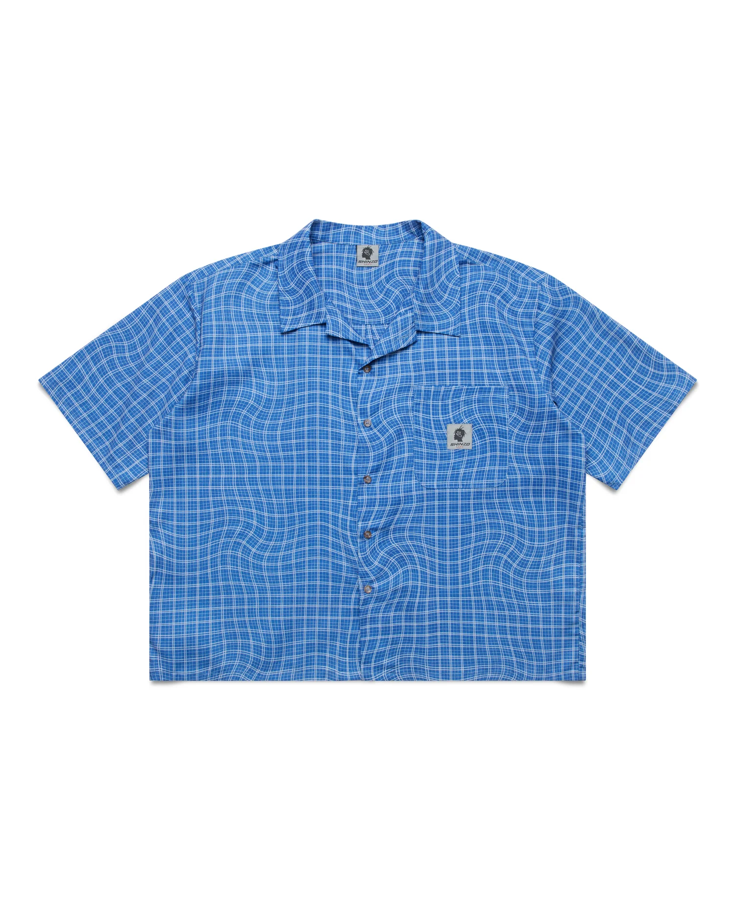 Shinzo_April_051.webp Shinzo Brand Wabi Blue Button Up Shirt - Image 1
