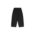 Shinzo Sūtsu Wool Blend Black Pinstripe Trousers