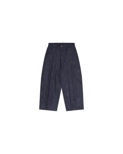 Okayama 15oz Raw Blue Pleated Japanese Selvedge Balloon Denim Pants