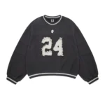 Shinzo Brand Futtobōru Heavyweight Washed Black Jersey Crewneck
