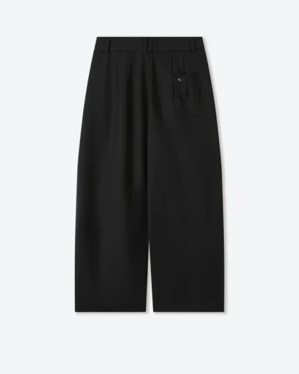 Shinzo Black Japanese Wool Balloon Trousers