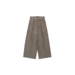 Shinzo Light Brown Wide Leg Wool Suit Pants