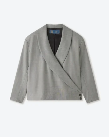 Shinzo Ash Japanese Wool Kimono Blazer