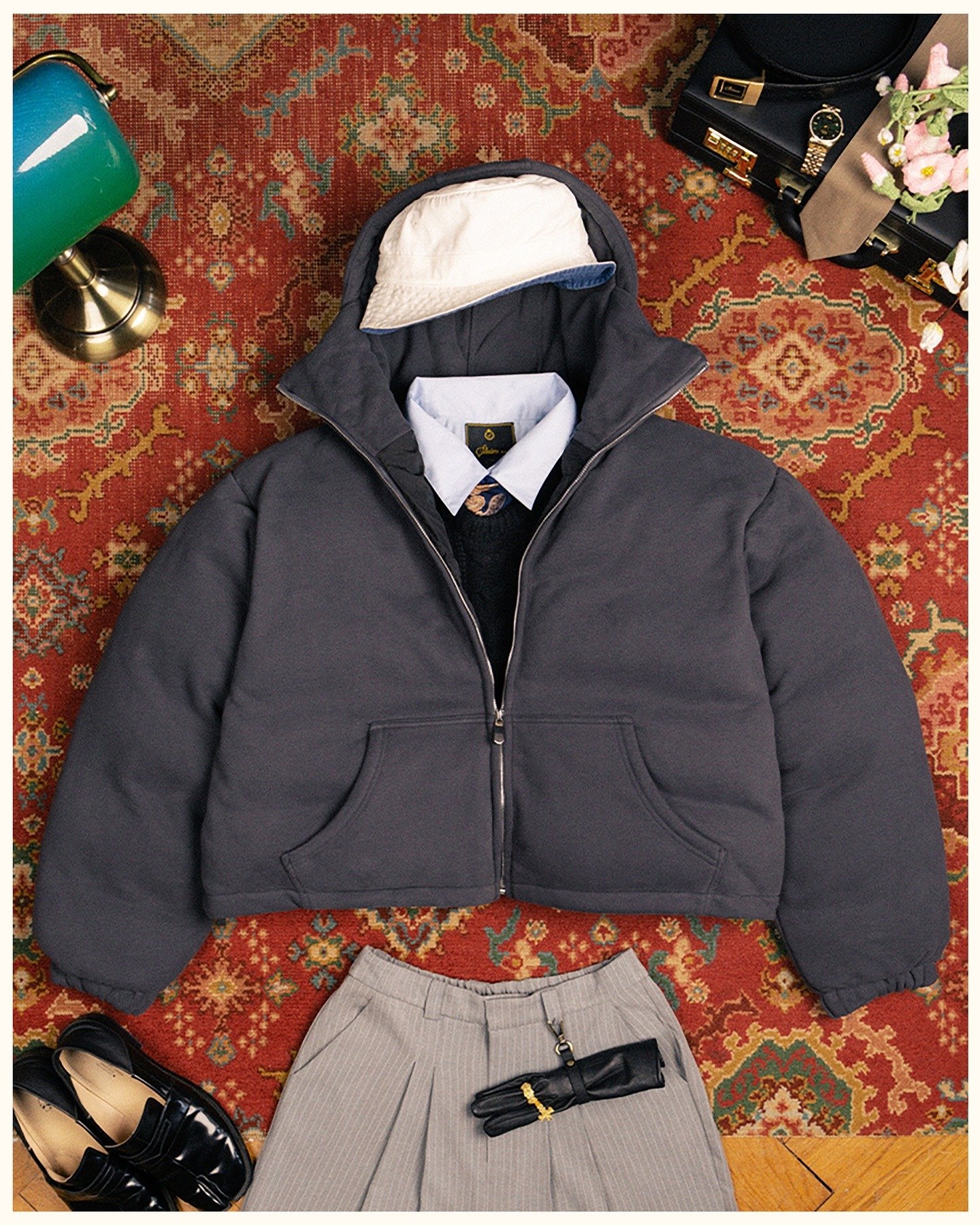 imgi_23_528656649_18067909748175730_8822889254629979678_n.jpg Shinzo Brand Grey Jacket Set - Image 1